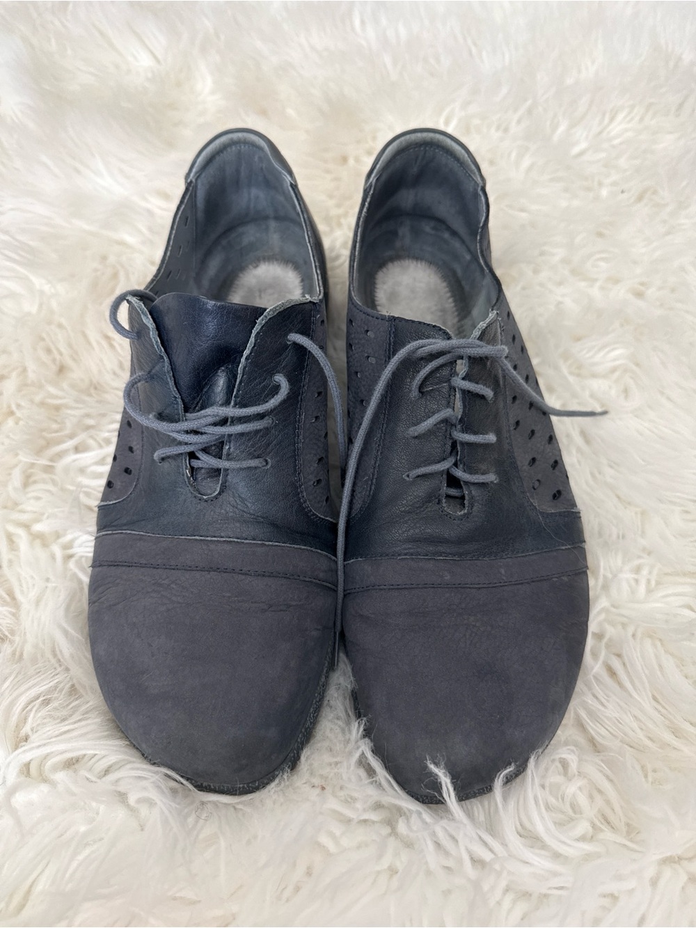 Naot Men's Dark Gray Lace-Up Boat Shoes